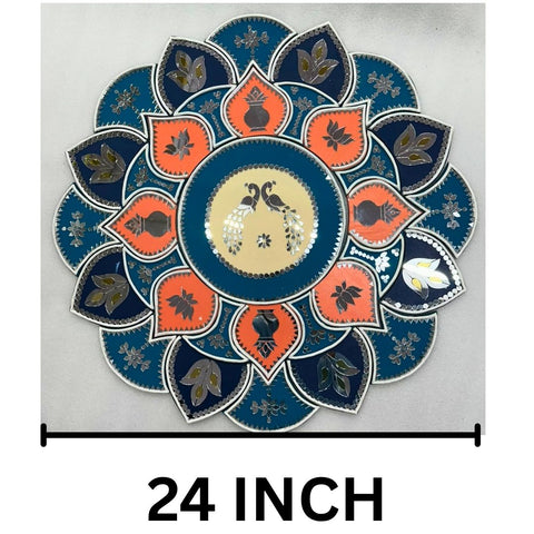Decorative Rangoli Set – Multi-Piece Traditional Rangoli for Floor, Wall & Home Décor (Ready Piece)- BAPS-105