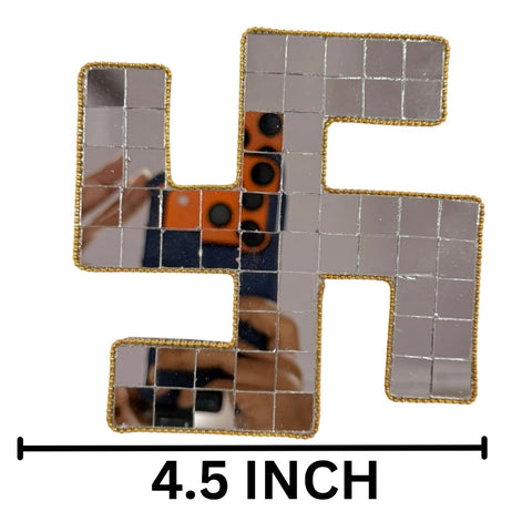 Ready Made Mirror Swastik Wall Décor ST-30