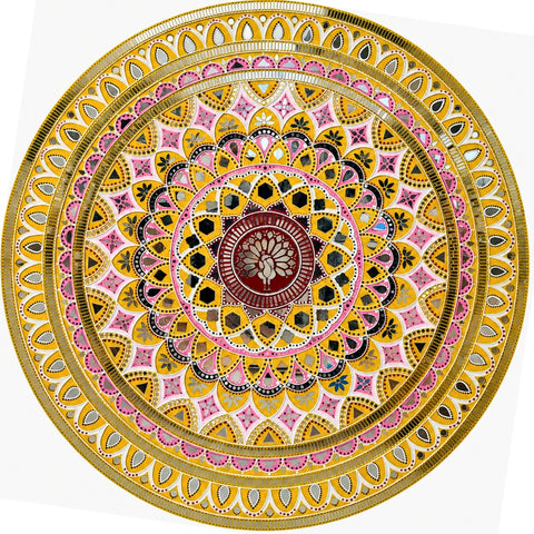 Premarked Round Mandala MDF Base for Lippan Art-812