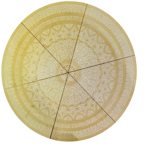 Premarked Round Mandala MDF Base for Lippan Art-812