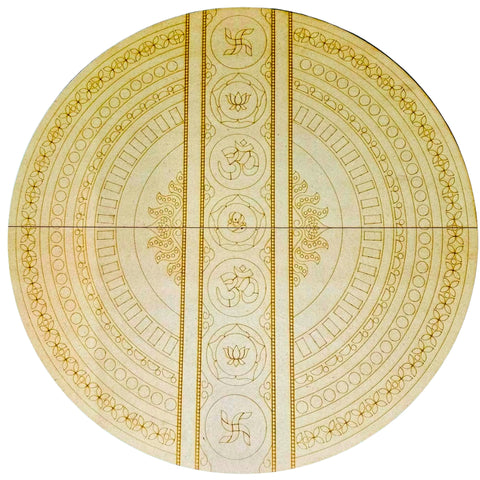 Premium Round Mandala Premarked MDF Board for Lippan Art-760-815