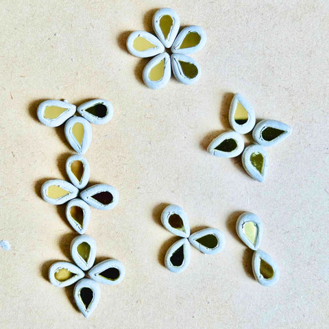 Clay Beads for Lippan Art & Mirror Work | Multiple Shapes & Piece Options