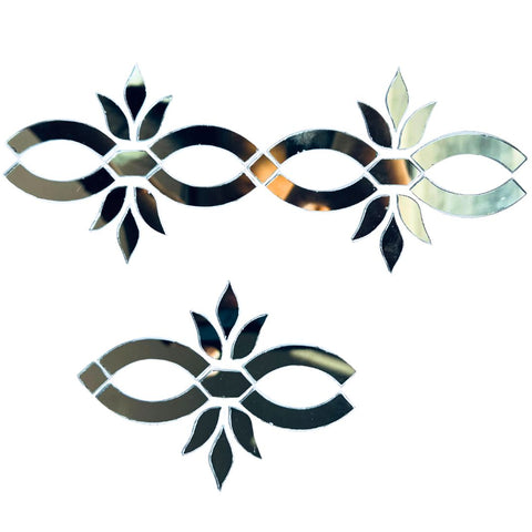 Silver Lace Mirror Border Set for Lippan Art, Mandala Art, Wall Decor -1382