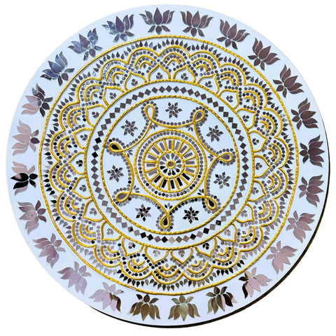 Decorative Premarked round mdf (with mirrors) - 551