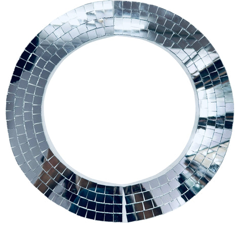 Flexible Wave Shape Mirror Strip on Transparent Sheet for DIY Wall & Home Decor--ST-26
