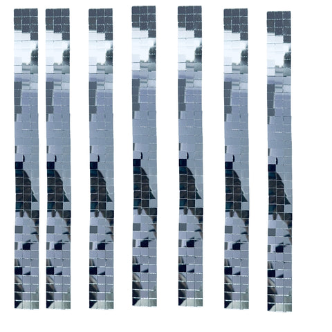 Flexible Straight Mirror Strip on Transparent Sheet for Wall Decor, Mirror Frame & DIY Home Decoration--ST-26
