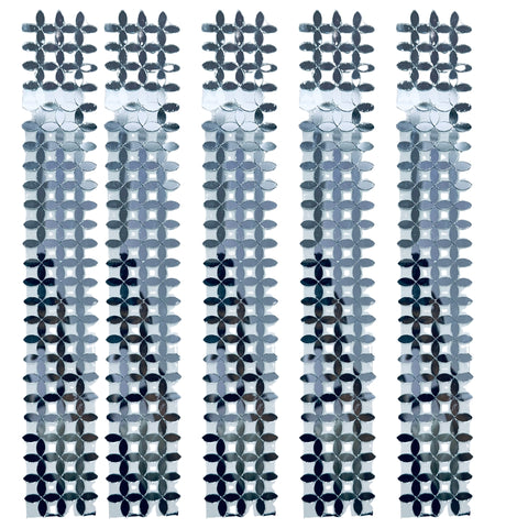 Floral Mirror Strip on Transparent Sheet for Door Hanging, Wall & DIY Home Decor-ST-27