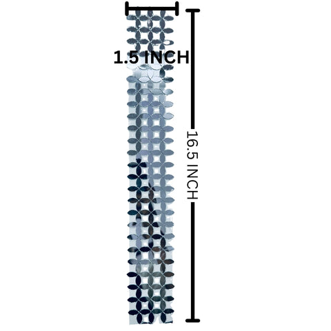 Floral Mirror Strip on Transparent Sheet for Door Hanging, Wall & DIY Home Decor-ST-27