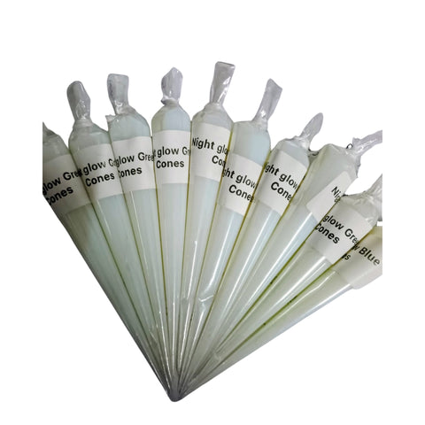 Green Night Glow Glue Cone for Lippan Art, Mirror Work, DIY Craft & Decoration –-702