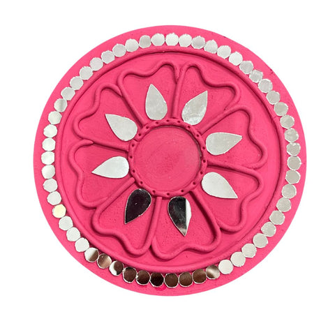 Ready-Made Round Mirror Décor Piece (Ready Piece)- BAPS-111
