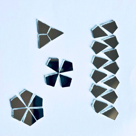Geometric Triangle Mirror Craft Set for Lippan Art & DIY Decorations-1409