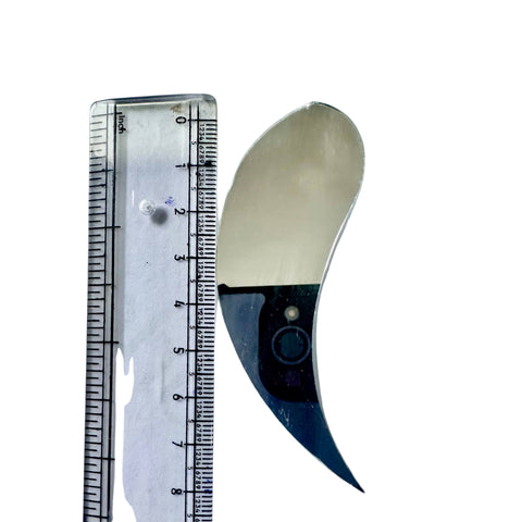 Curved Petal Shape Silver Mirror for Lippan Art & DIY Decoration BF-1