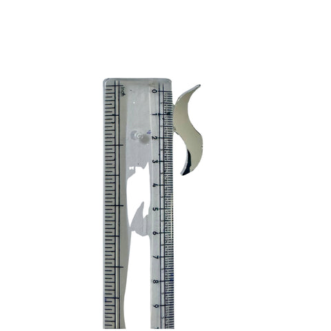 Twisted Wave Petal Shape Silver Mirror for Lippan Art & Spiral Design-Ex-38