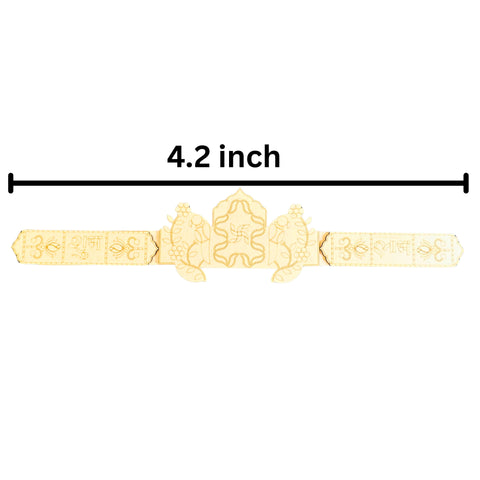 Mini Premarked MDF Shubh Labh Toran (4.2 Inch) for Lippan Art & Festive Decoration-771