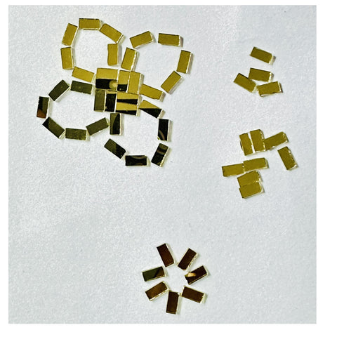 Limited Edition Golden Rectangle Mirror Pieces for Lippan Art-EX-31