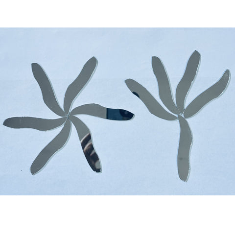 Curved Petal Shape Glass Mirror Pieces for Lippan Art-SF-6