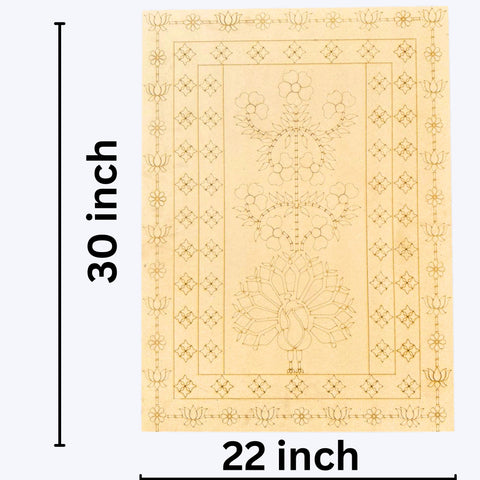 Premium rectangle Mandala Premarked MDF Board for Lippan Art-759