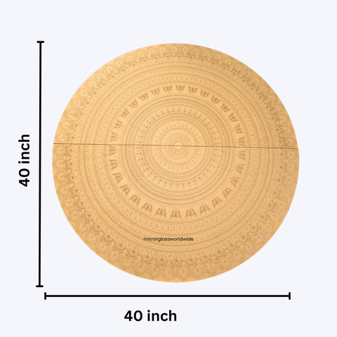Premium Round Mandala Premarked MDF Board for Lippan Art-765