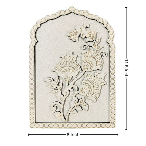 Designer Floral Jharokha  with mirrors - 609