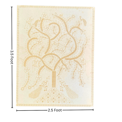 Peacock and Parrot Wall Decor Frame (with mirrors)-594