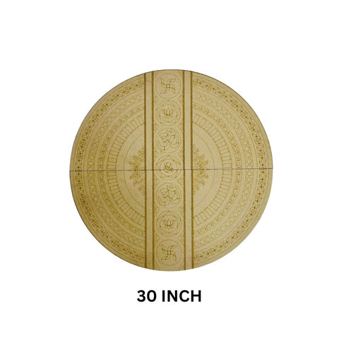 Decorative Premarked round mdf (with mirrors) - 544