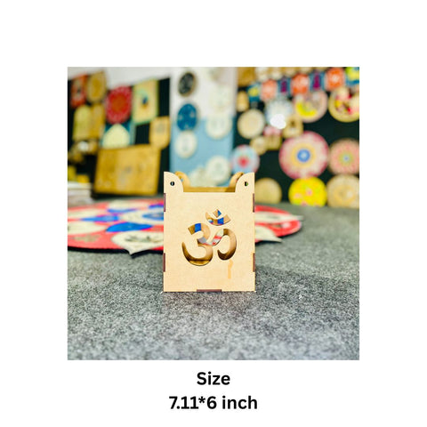 Mdf fancy shape candle holder-553