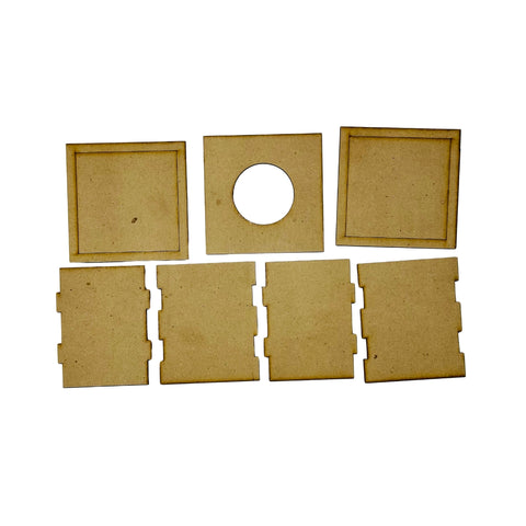 Mdf fancy shape candle holder-508