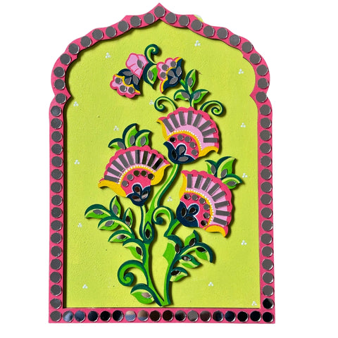 Designer Floral Jharokha  with mirrors - 609
