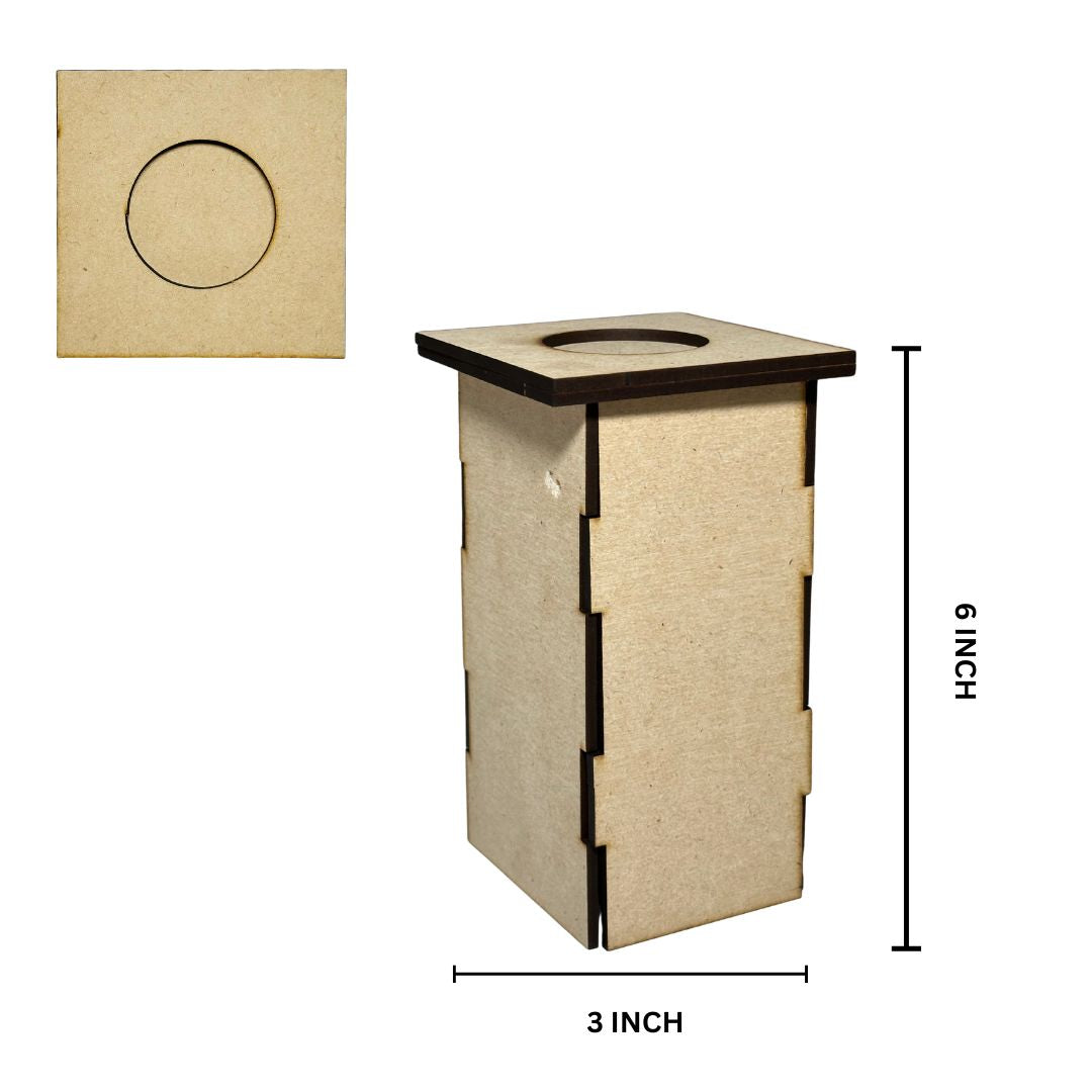 Mdf fancy shape candle holder-508