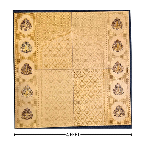 Decorative Premarked Square lotus panel - 527 ( with mirrors)