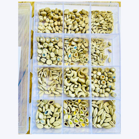 12 Shape Clay Beads Kit for Lippan Art, Mirror Work & DIY Crafts-806