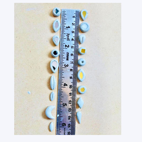 18 Shape Clay Beads Kit for Lippan Art, Mirror Work & DIY Crafts-807