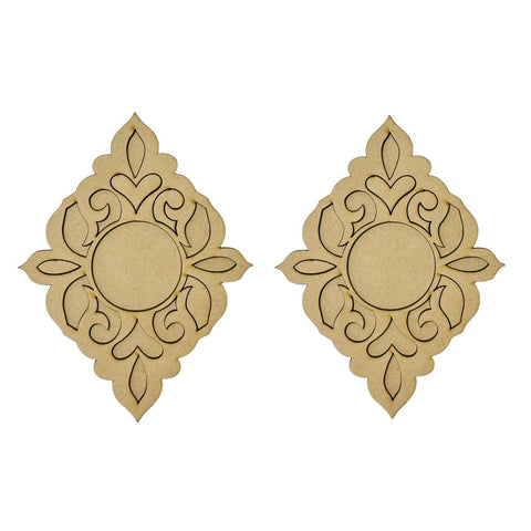 Mdf fancy shape candle holder-500