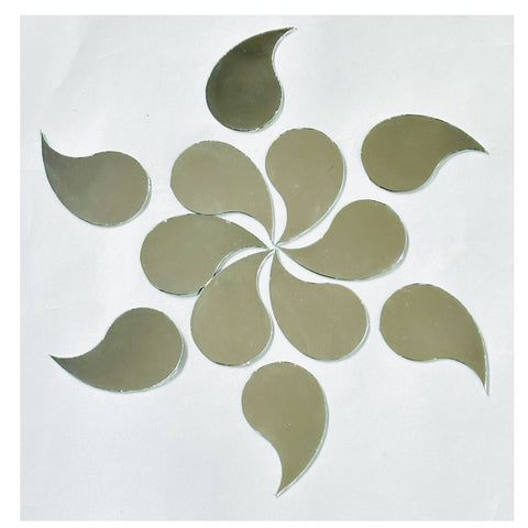 Limited Edition Paisley Shape Mirror Pieces for Lippan Art-Ex-29