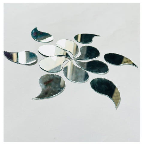 Limited Edition Paisley Shape Mirror Pieces for Lippan Art-Ex-29