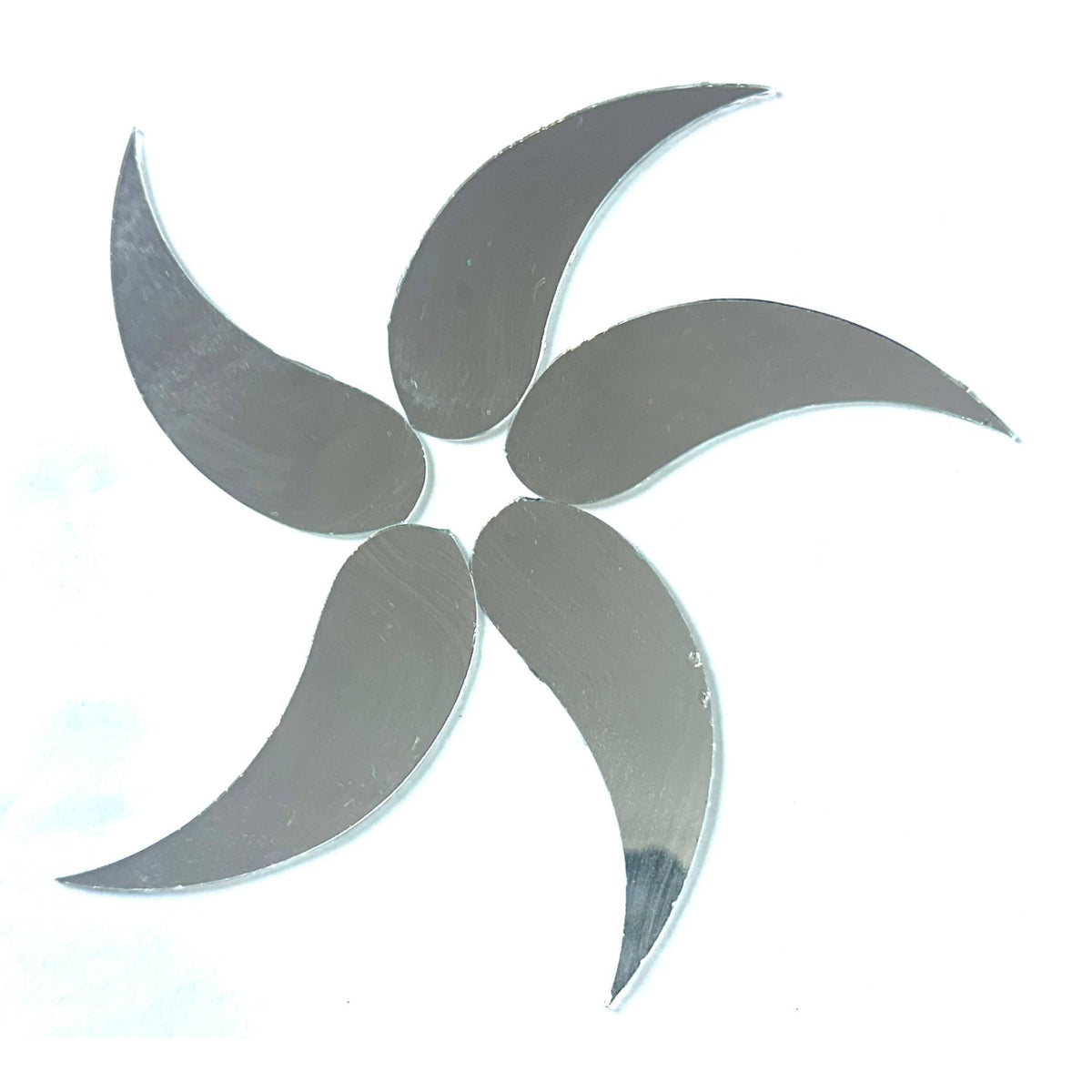 Spiral Leaf Shape Silver Mirror for Lippan Art & DIY Craft BF-2