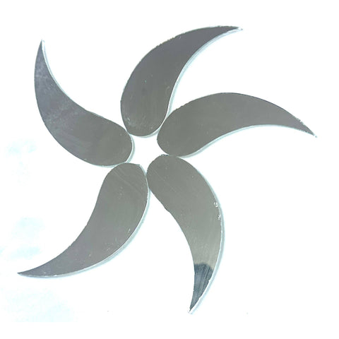 Spiral Leaf Shape Silver Mirror for Lippan Art & DIY Craft BF-2