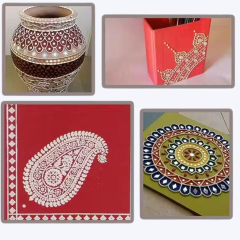 Golden Glitter Cone for Lippan Art-gg