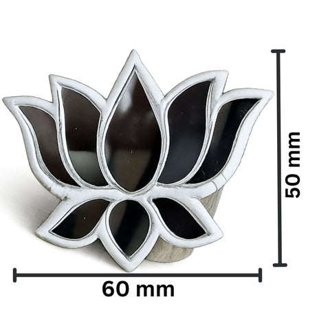 Lotus Mirror Clay Decorative Cutout for Lippan Art & Craft Projects MG-9