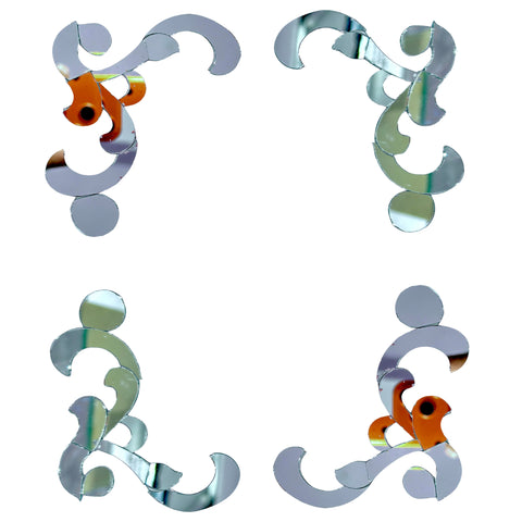 Decorative Curved Border Shape Mirror (Left & Right) 1447