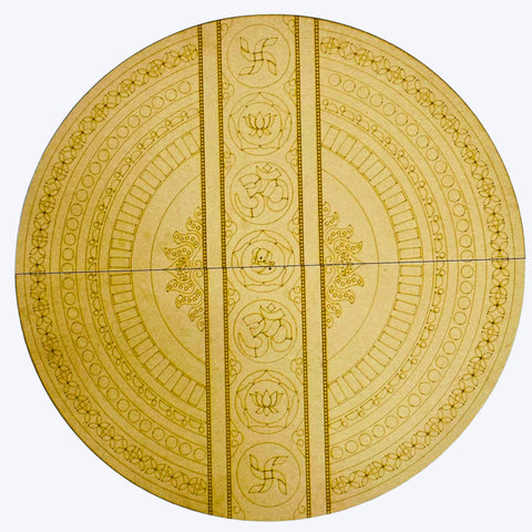 Premium Round Mandala Premarked MDF Board for Lippan Art-760