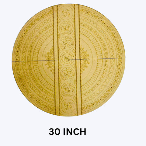 Premium Round Mandala Premarked MDF Board for Lippan Art-760