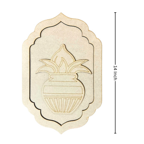 MDF Jharokha with Kalash Cutout - 621