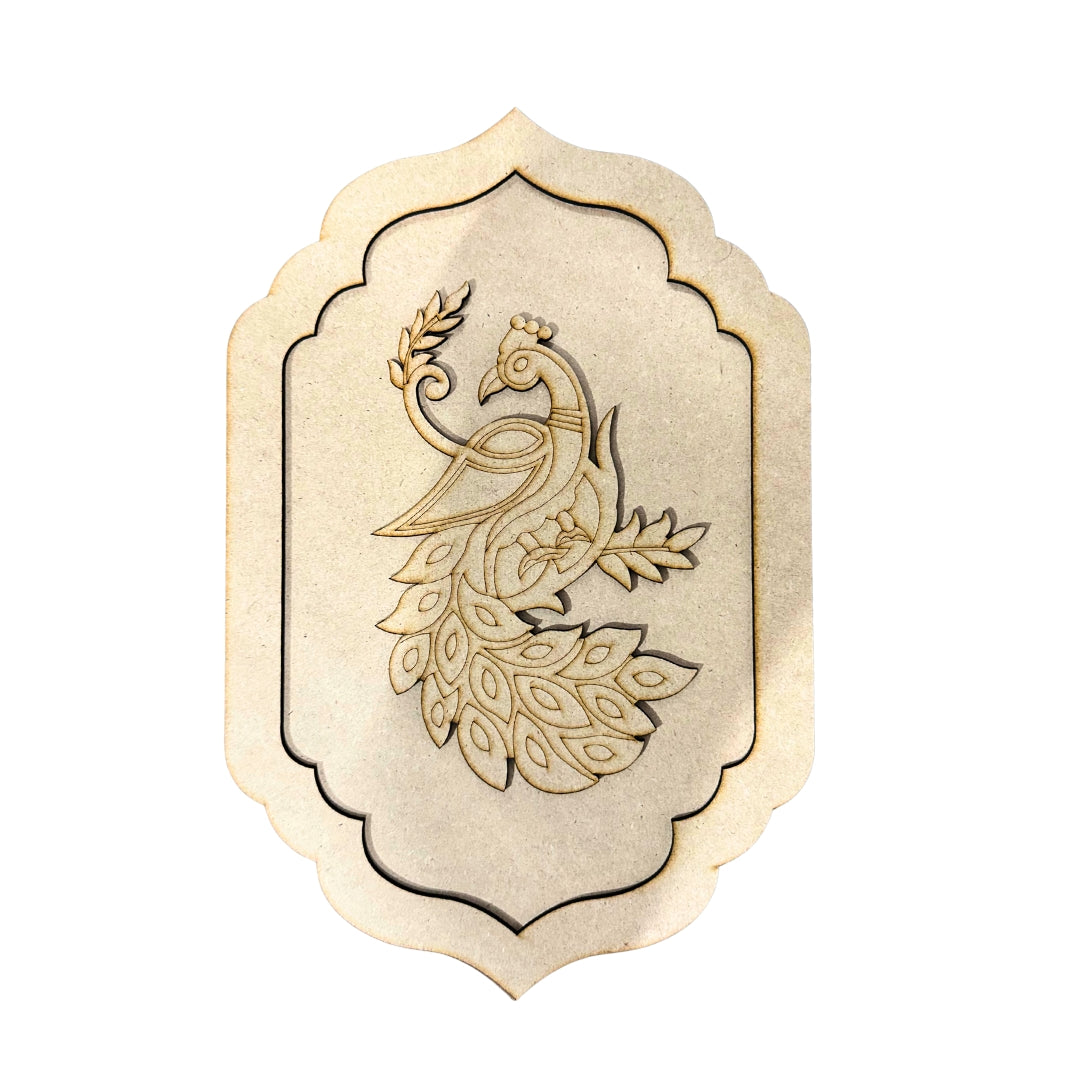 Peacock Jharokha MDF Cutout Left side-613