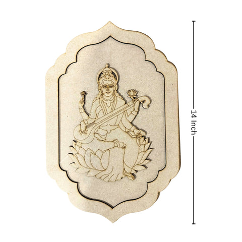 MDF Jharokha – Saraswati Maa Premarked Design-618