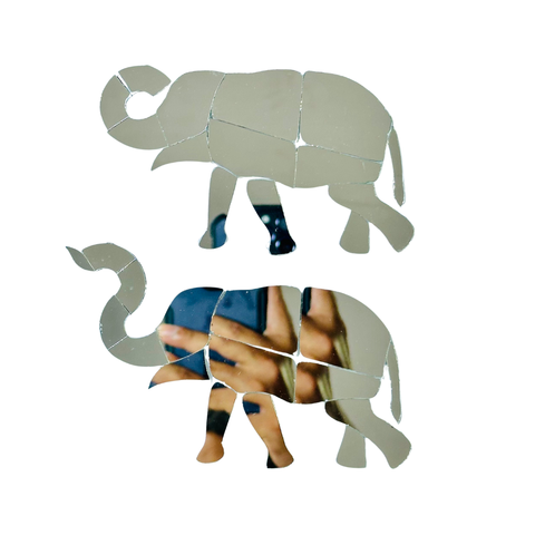 Fancy  Elephant Shape Mirror  H-1442 Left
