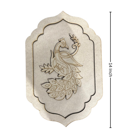 Peacock Jharokha MDF Cutout Right side-612