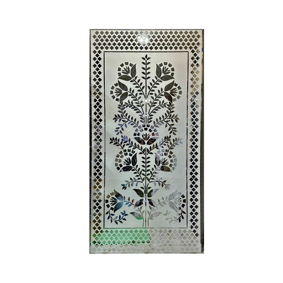 Fancy silver Flower shape Panel mirror For Event-1350 (Only Mirror)