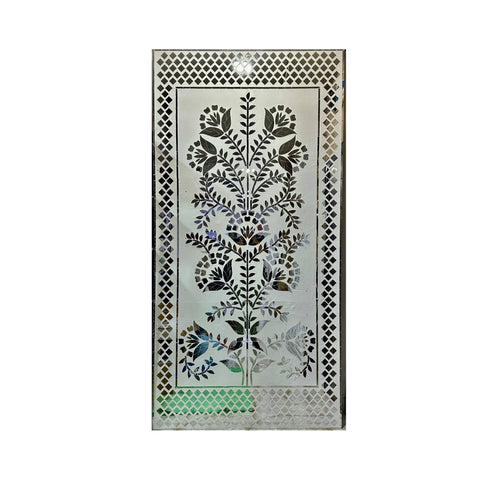 Fancy silver Flower shape Panel mirror For Event-1350 (Only Mirror)
