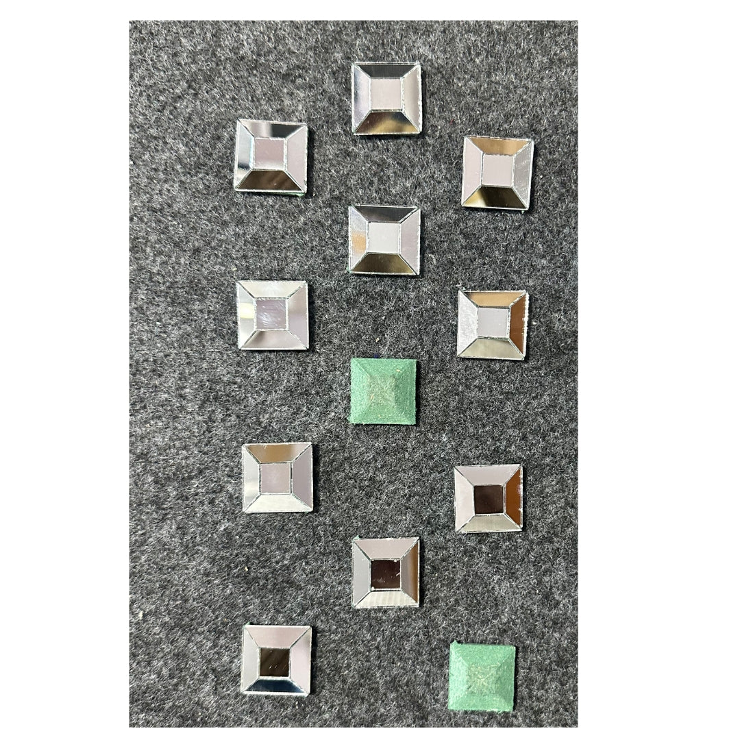 3D Square Shape MDF with Silver Mirrors-625